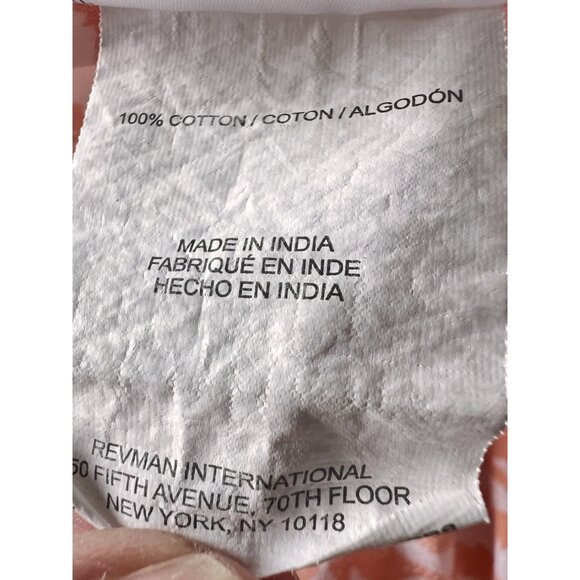 SEAHORSE Twin Flat Sheet Poppy & Fritz Orange White Beach House Kids Bedding - Picture 3 of 4